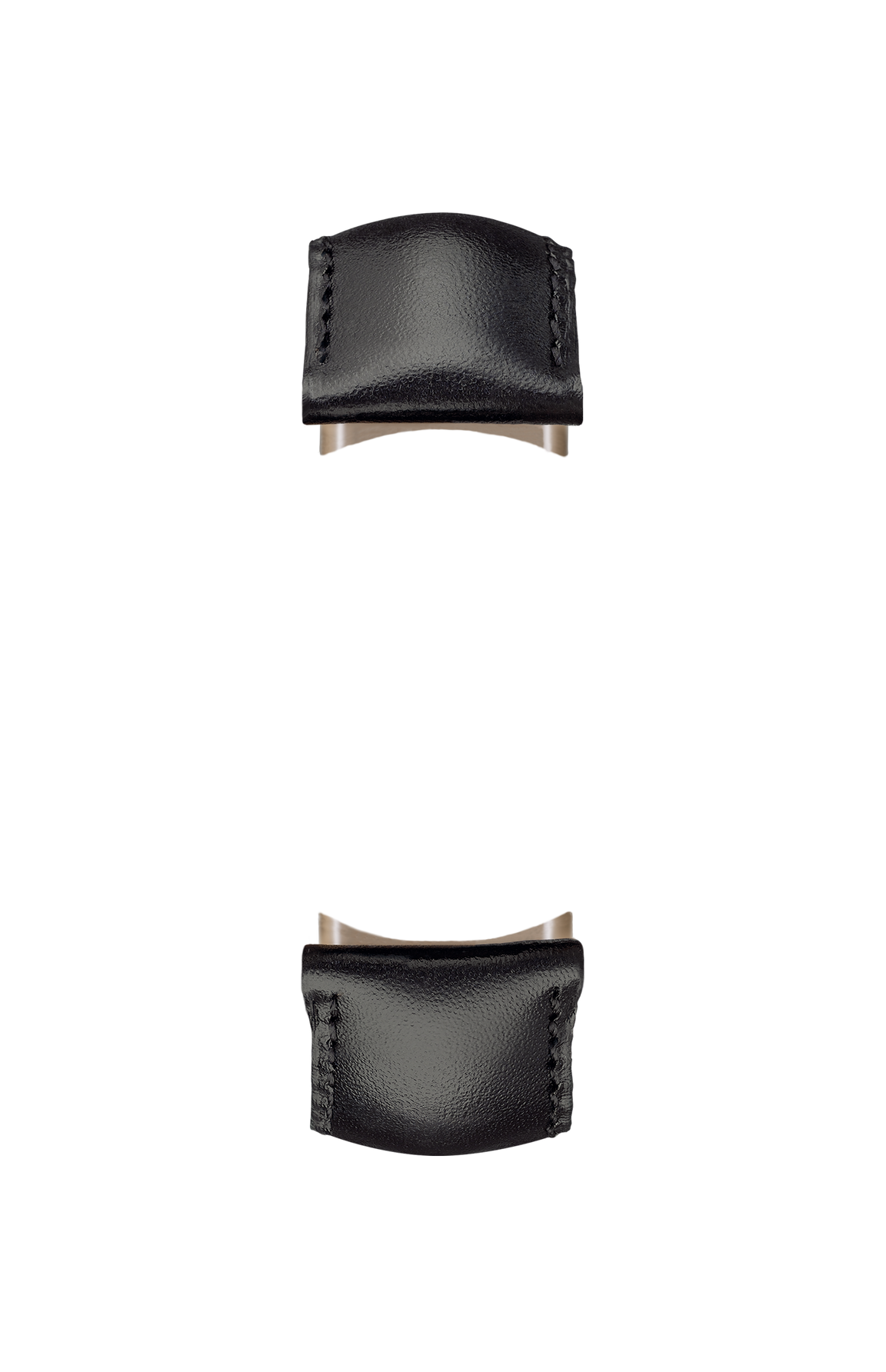 Black calfskin strap – Front view