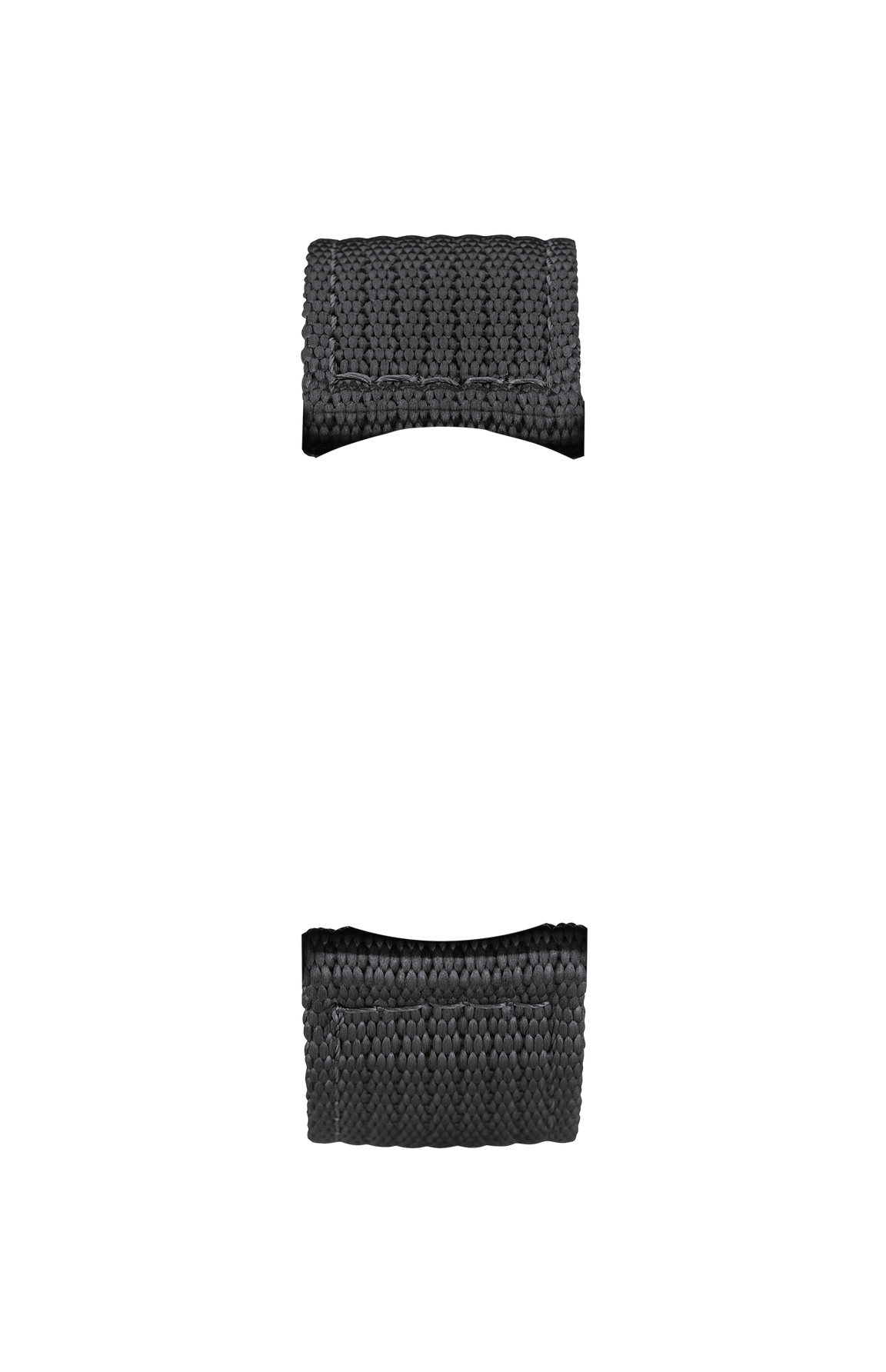 Black textile strap – Front view