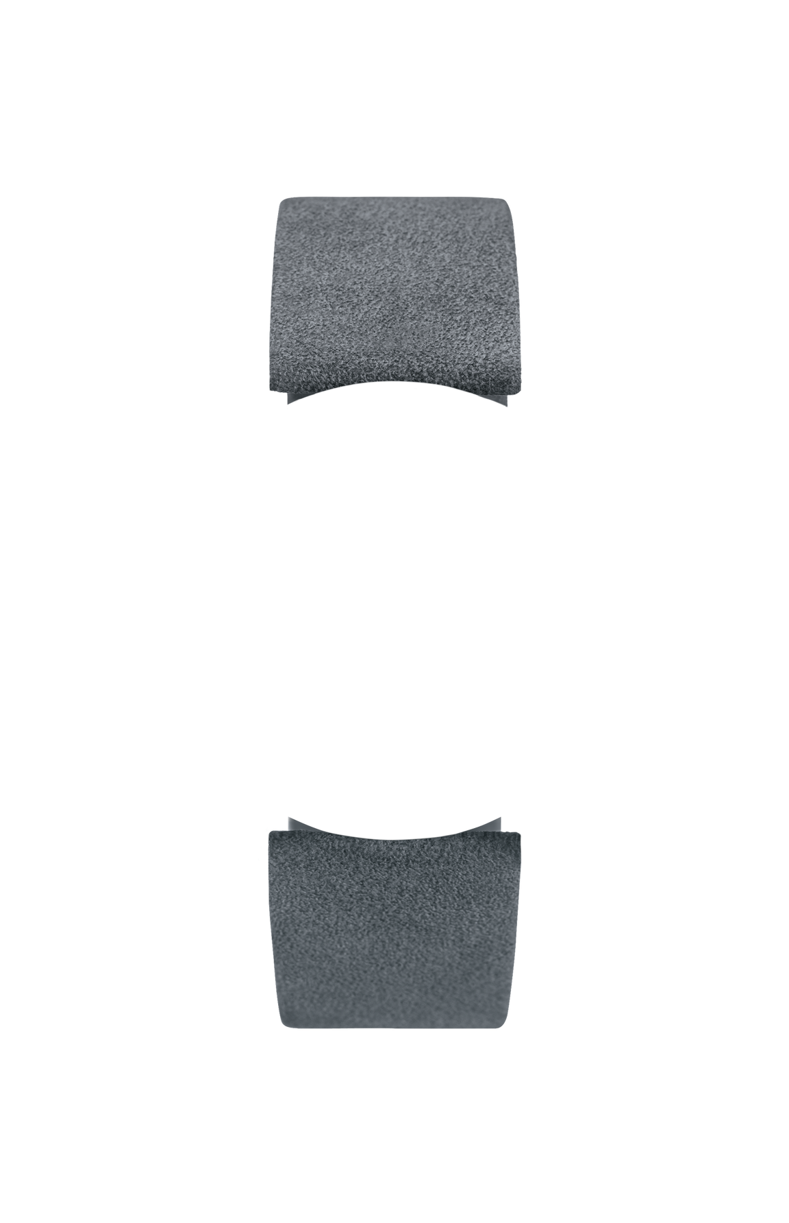 Grey Alcantara strap – Front view