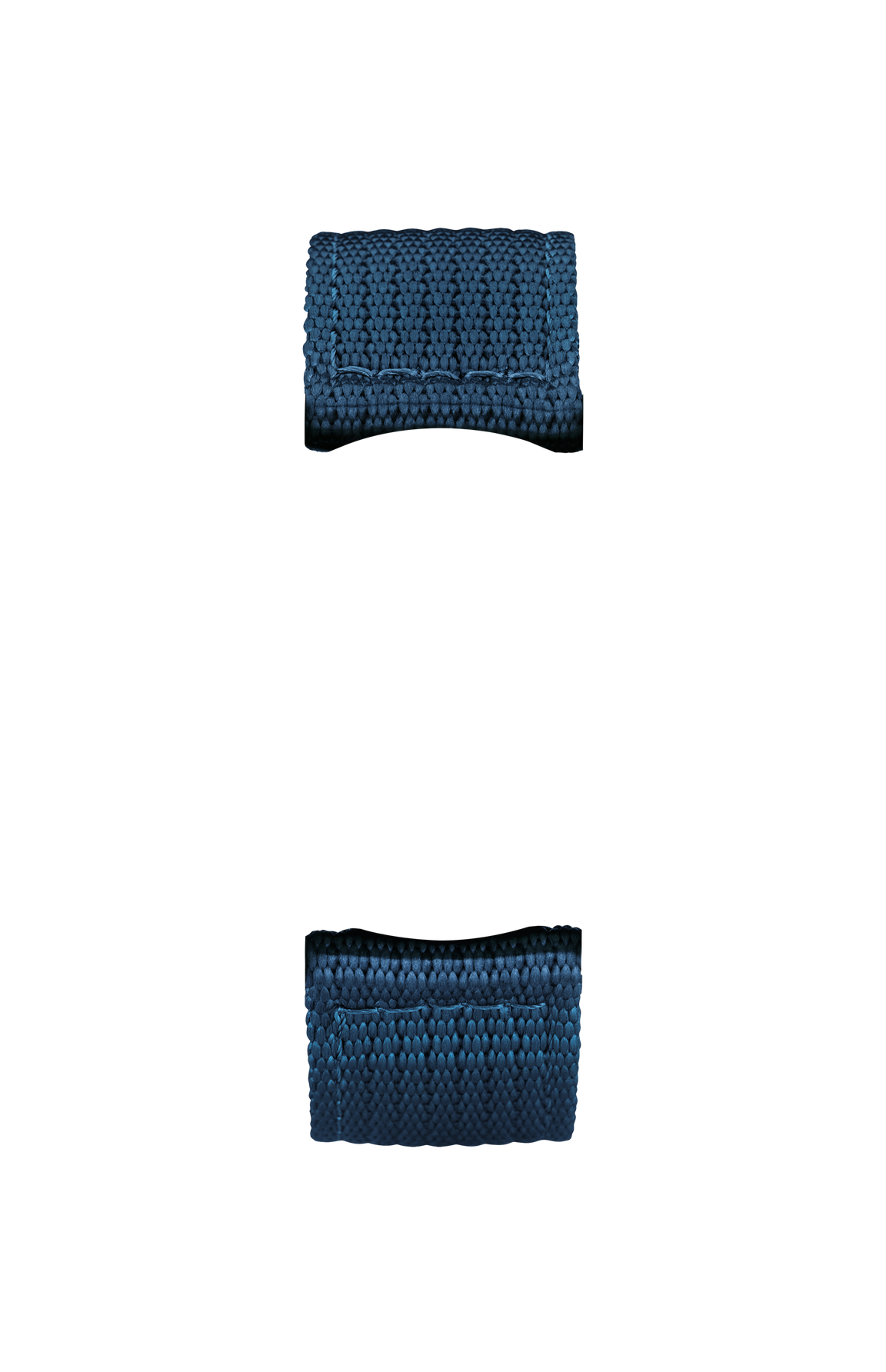 Blue textile strap – Front view
