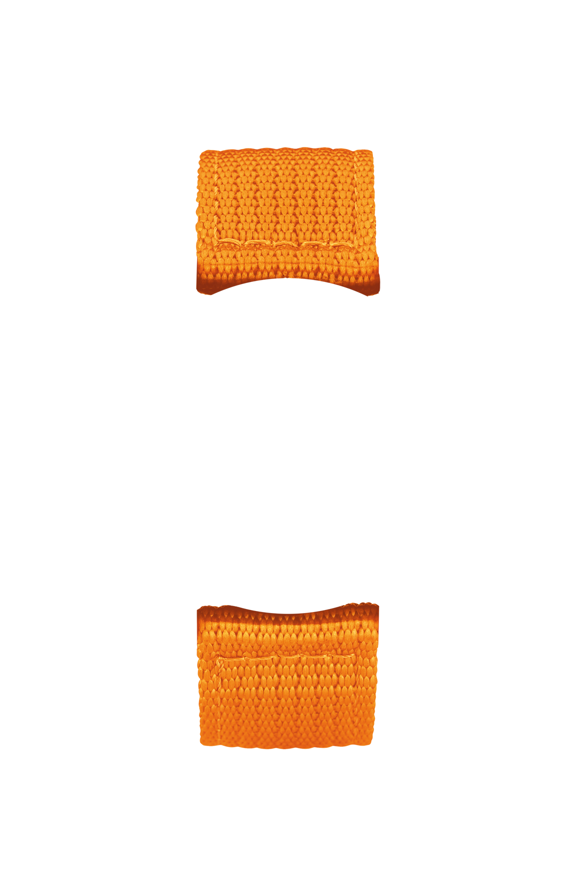 Orange textile strap – Front view