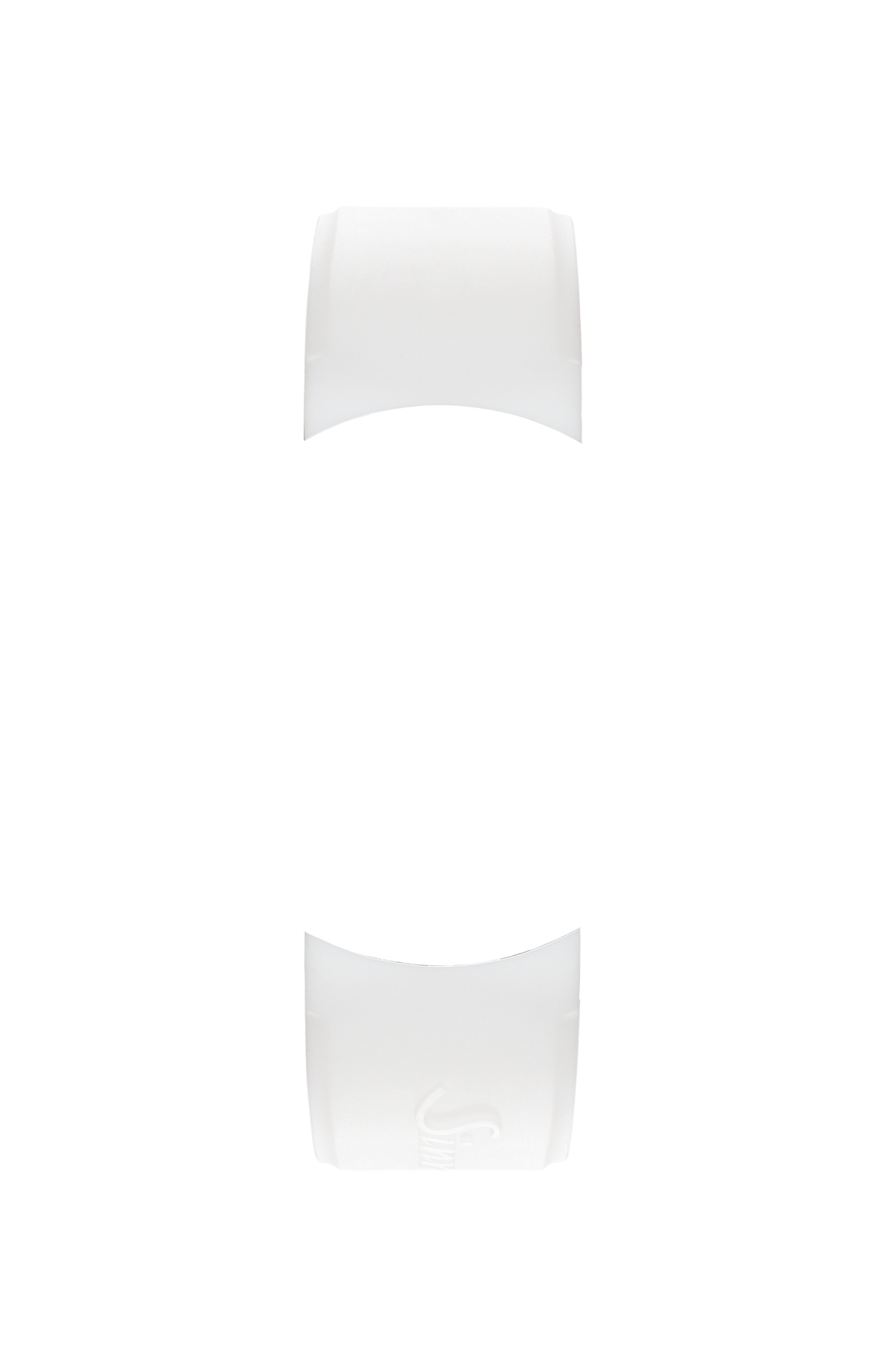 White silicone strap integrated in the case – Front view