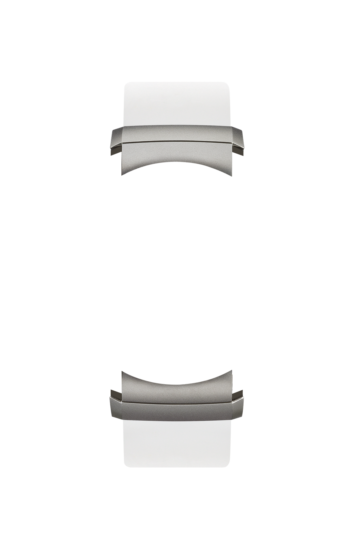 White silicone strap for DuoFlex diving strap system – Front view