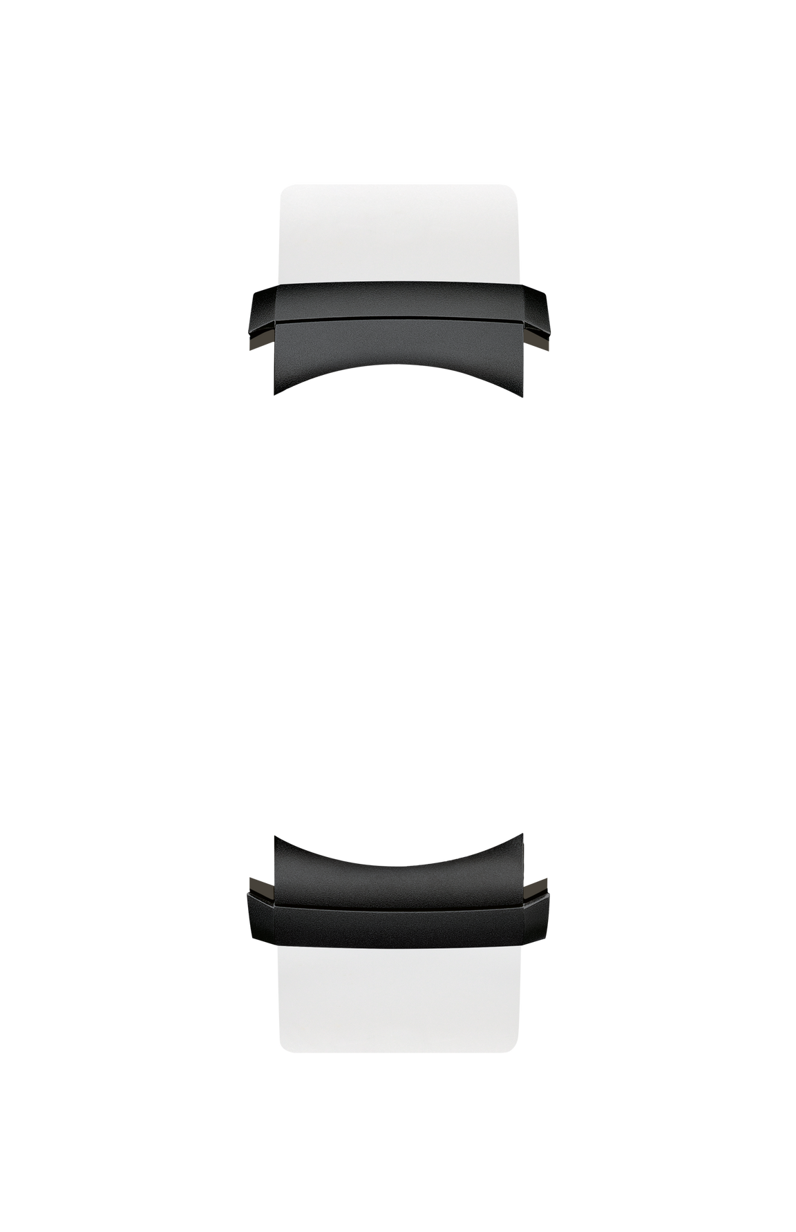 White silicone strap for DuoFlex diving strap system – Front view