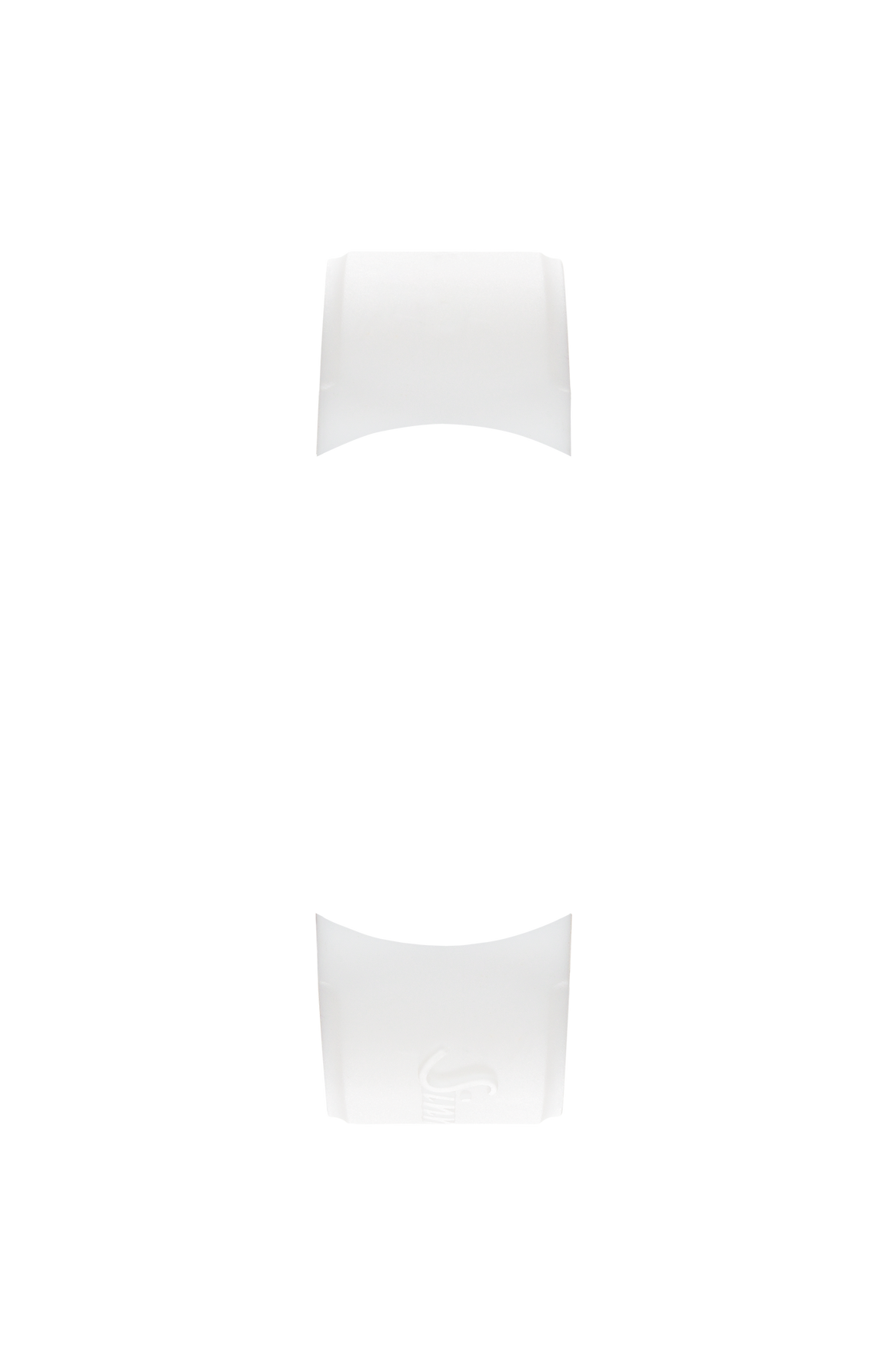 White silicone strap integrated in the case – Front view