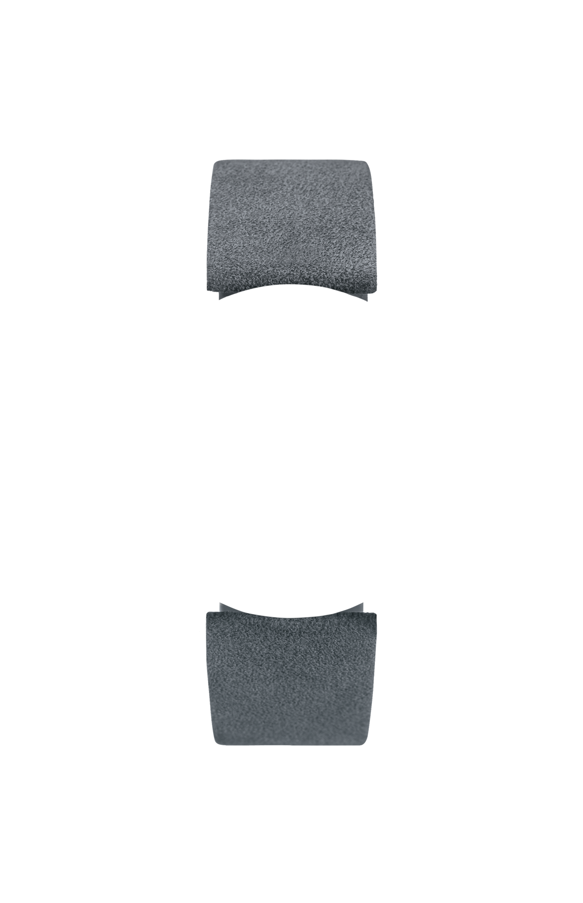 Grey Alcantara strap – Front view