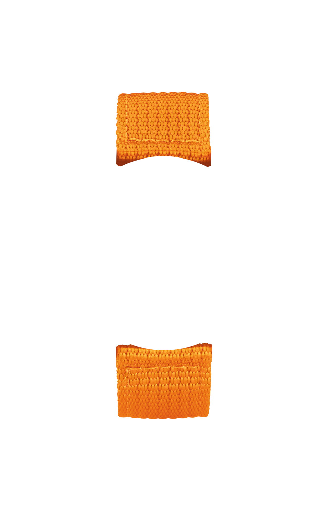 Orange textile strap – Front view