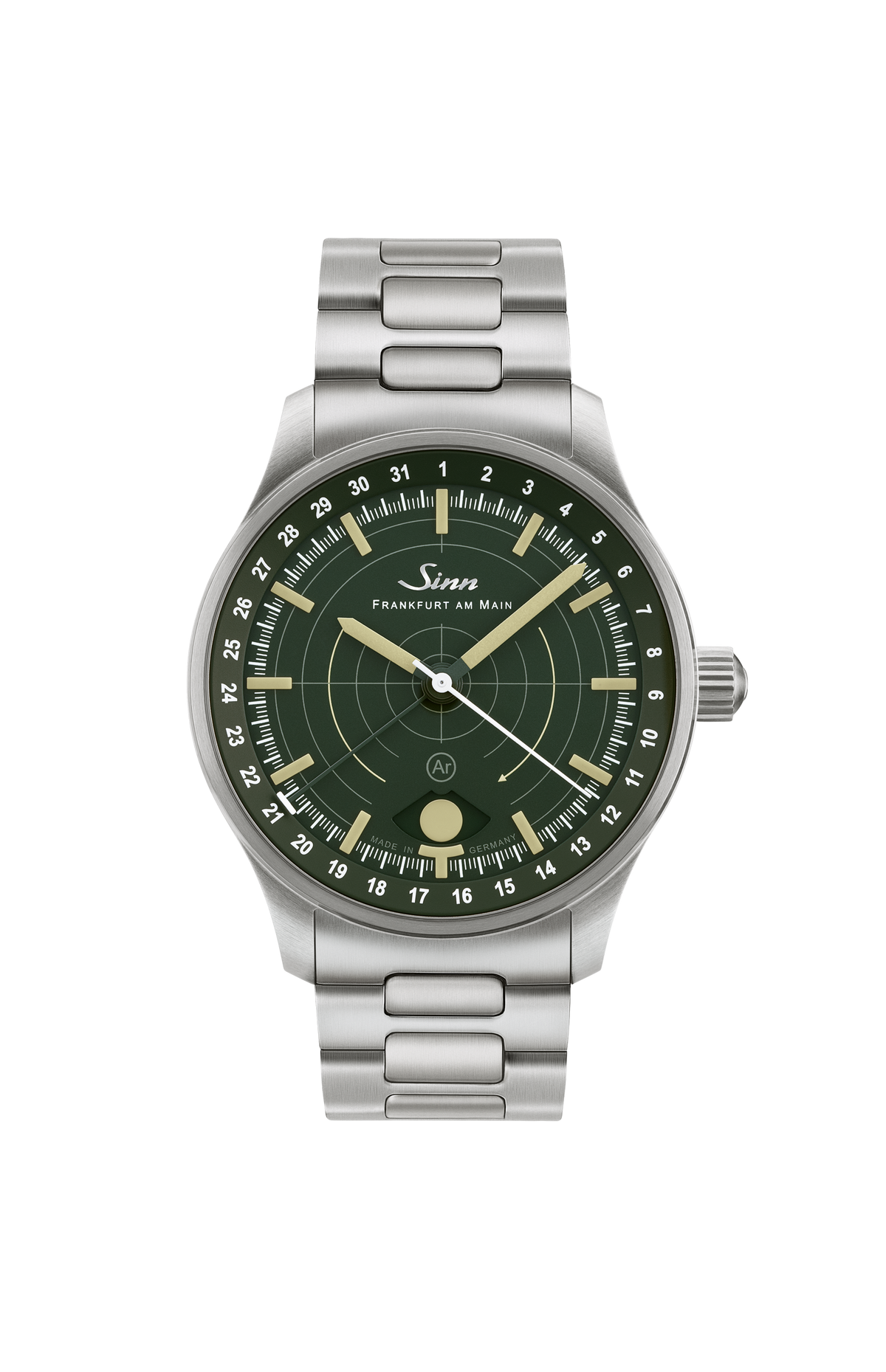 308 Hunting Watch – Front view with strap