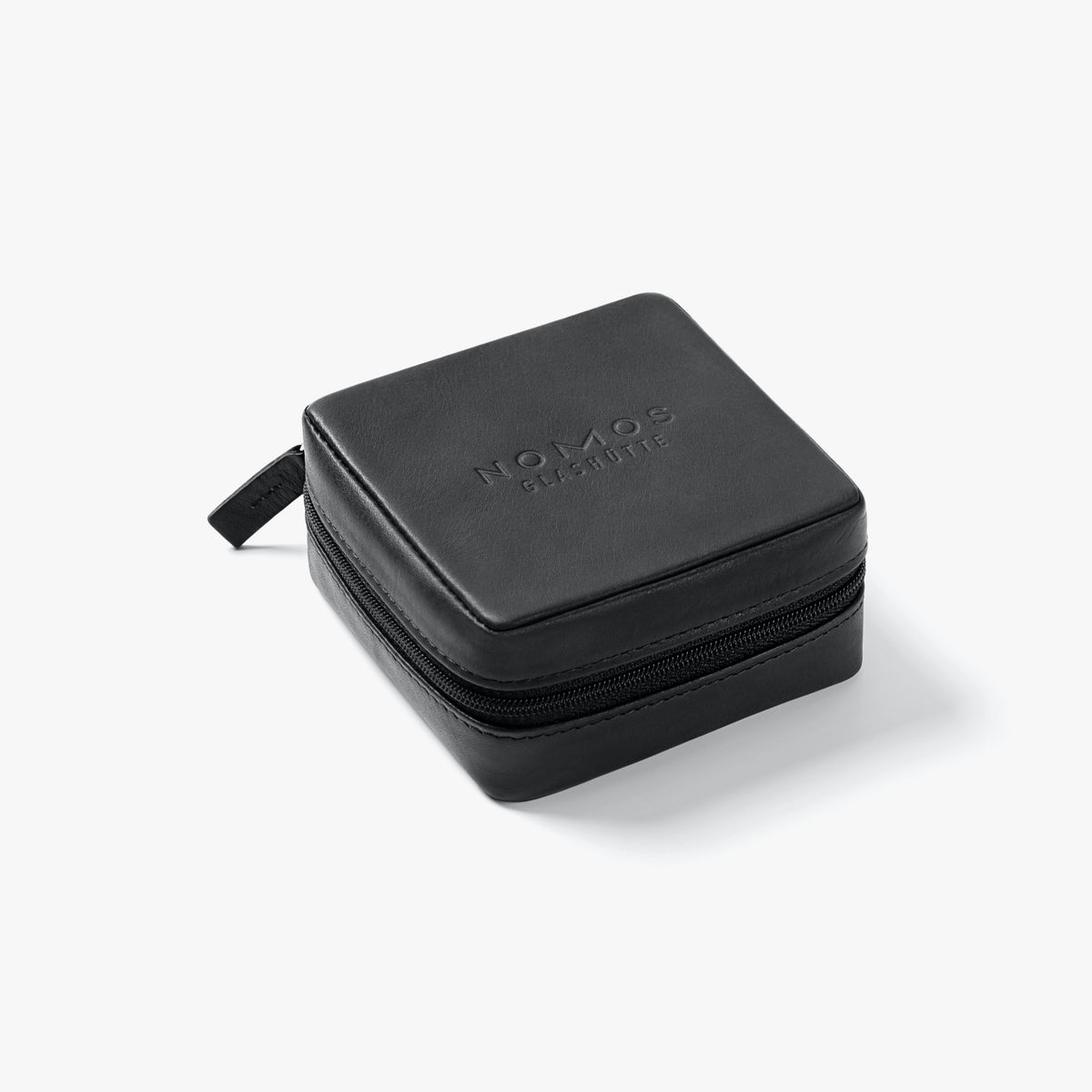 NOMOS Square watch case in black leather — 1