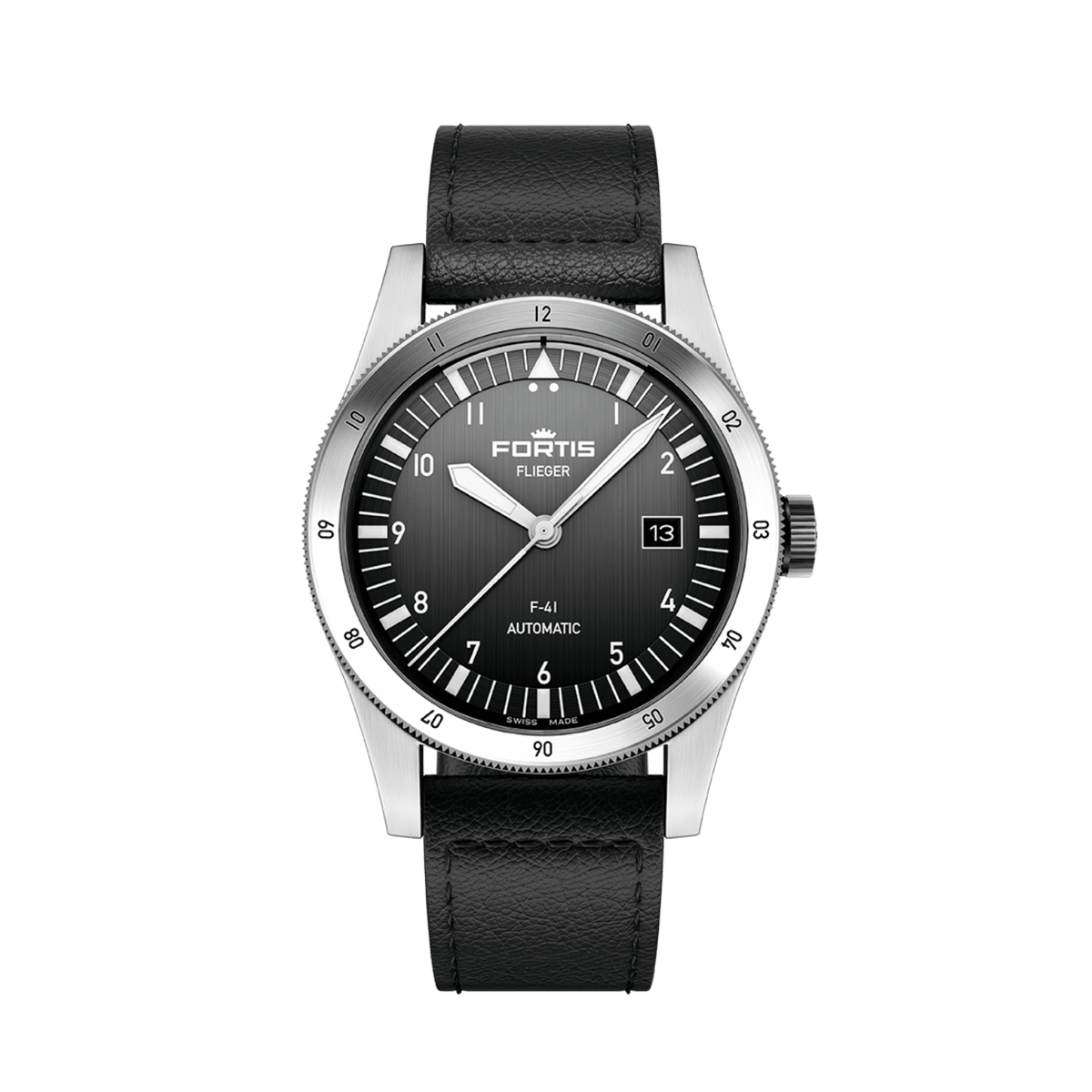 Flieger F-41 Black / Block Bracelet