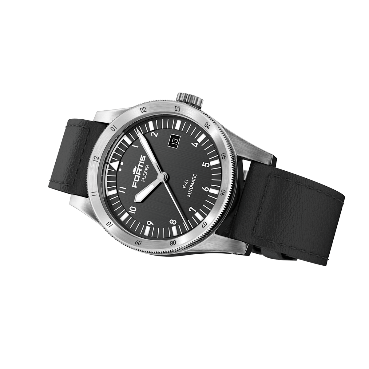 Flieger F-41 Black / Block Bracelet
