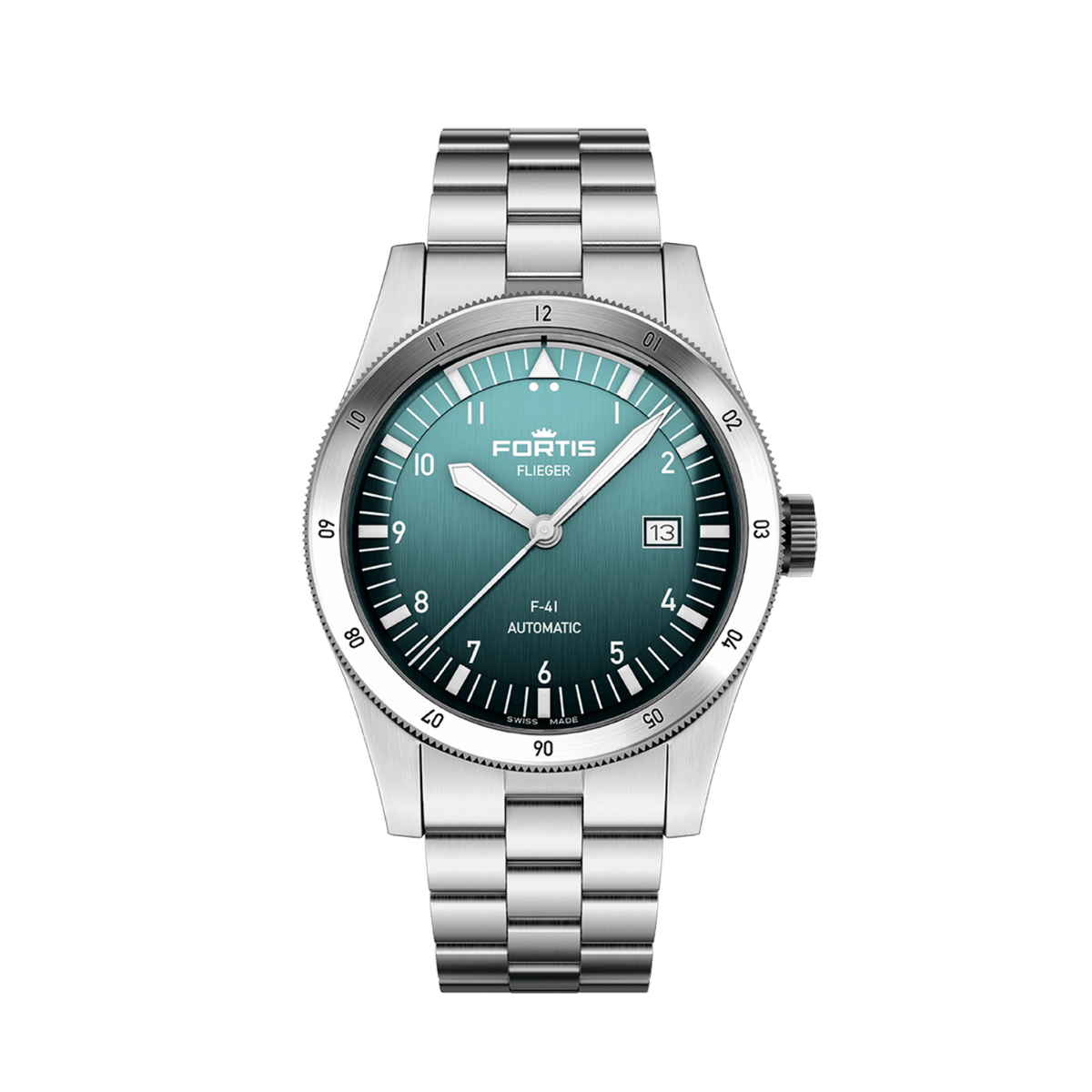 Flieger F-41 Petrol / Block Bracelet