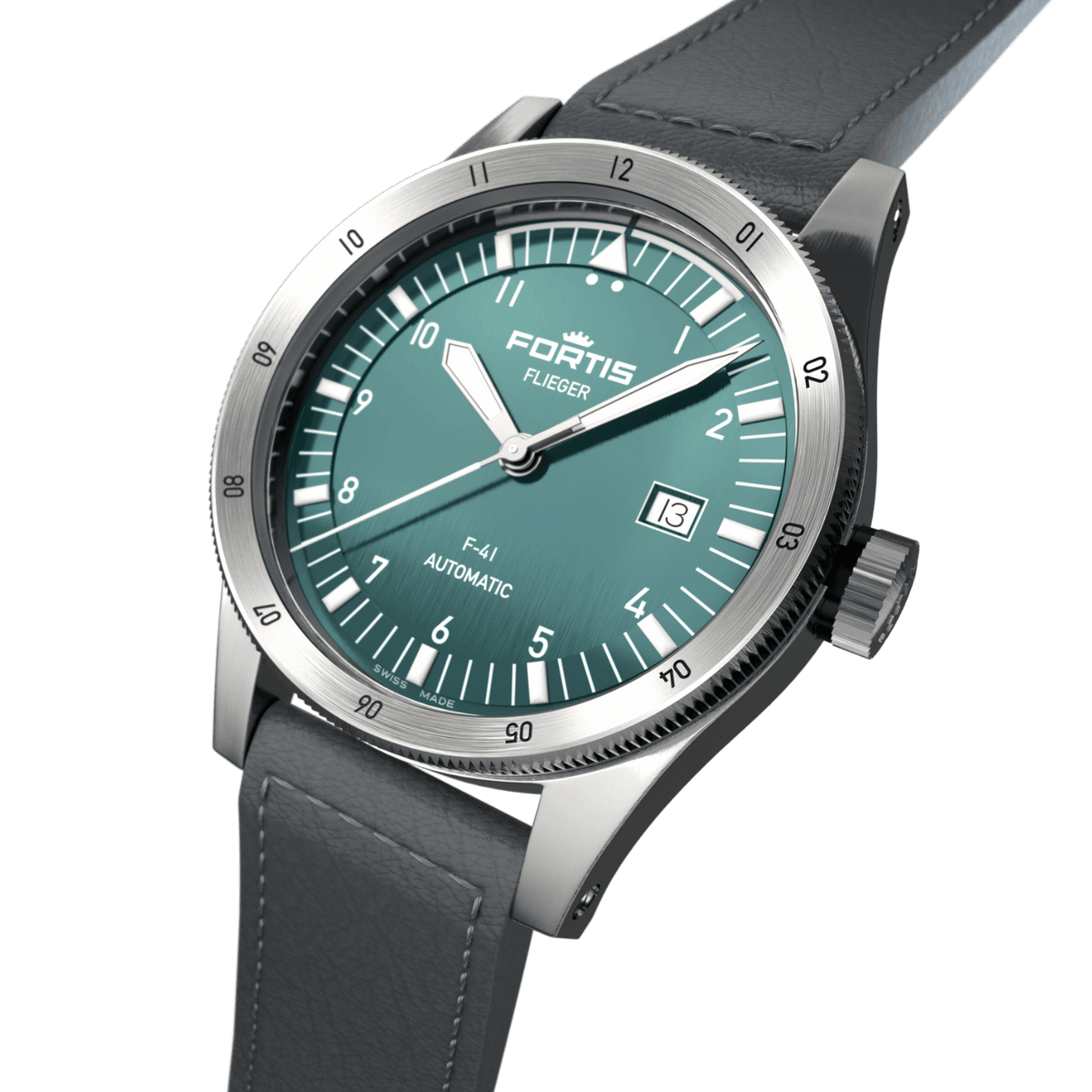Flieger F-41 Petrol / Block Bracelet