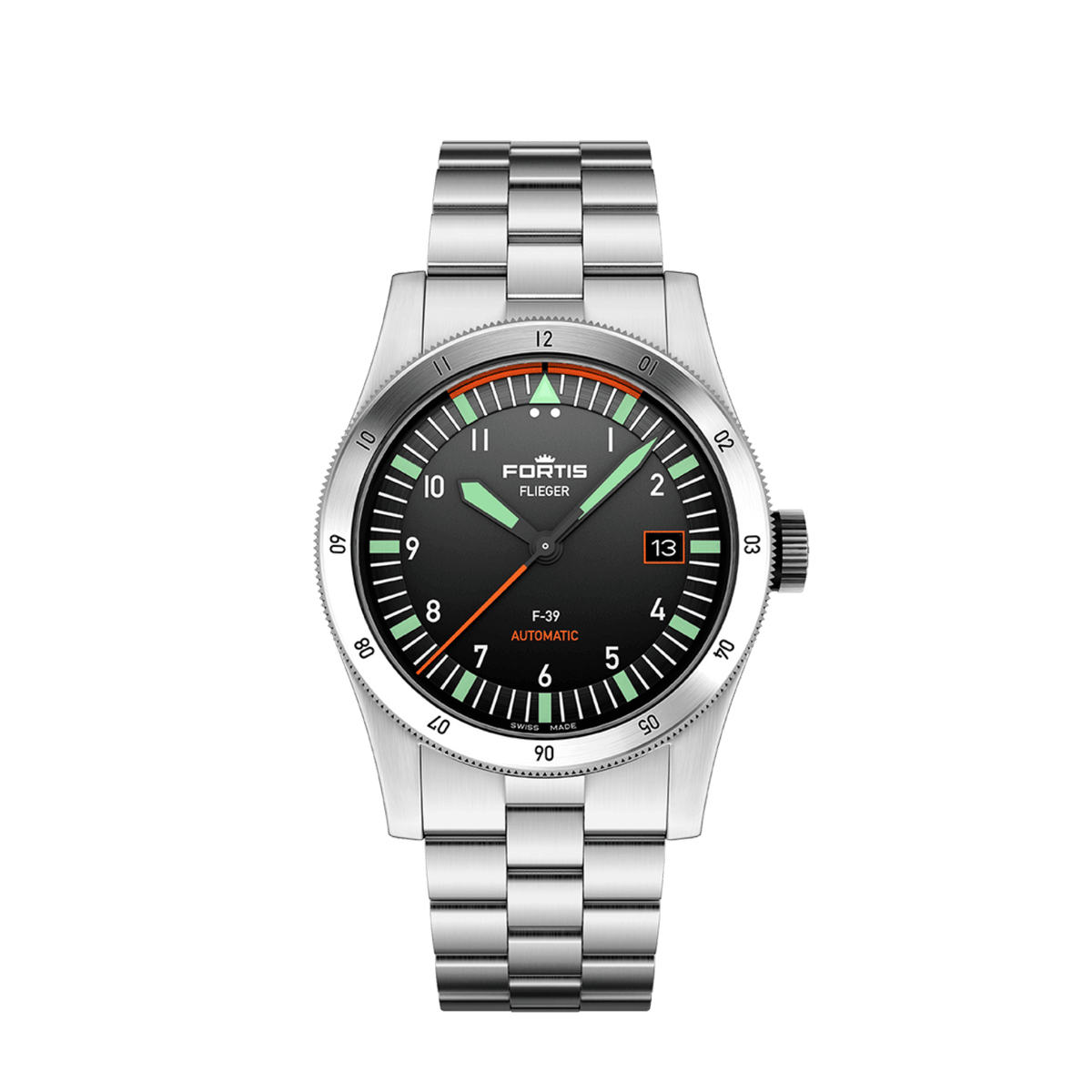 Flieger F-39 Original / Block Bracelet