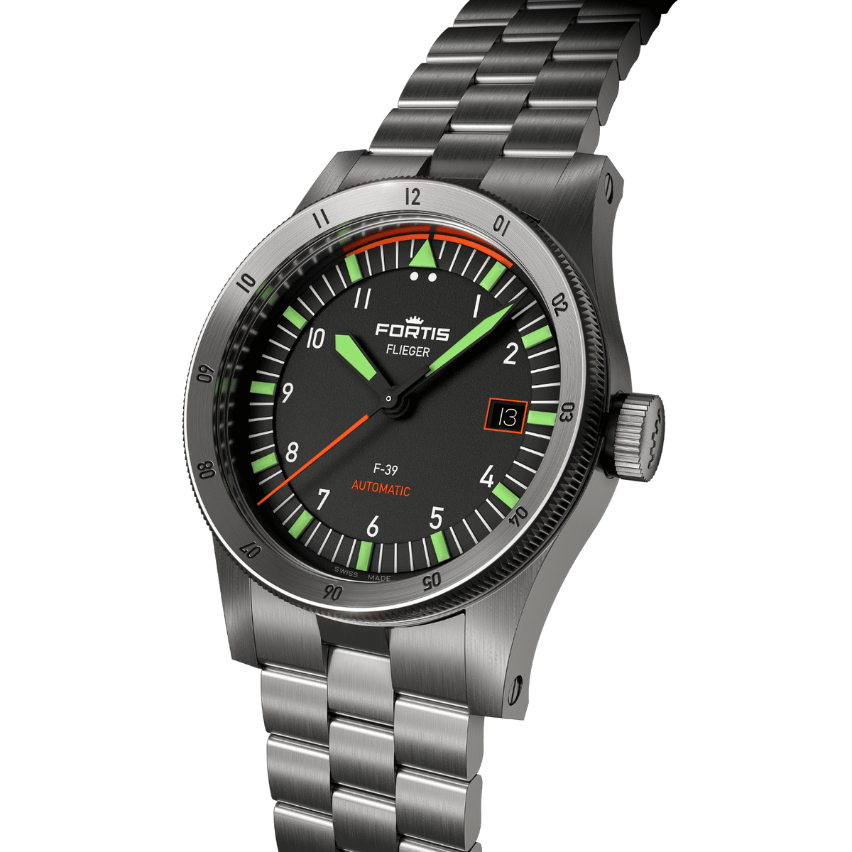 Flieger F-39 Original / Block Bracelet