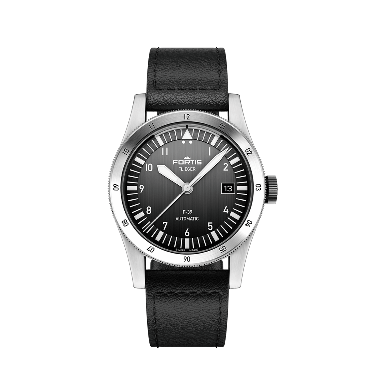 Flieger F-39 Black / Block Bracelet