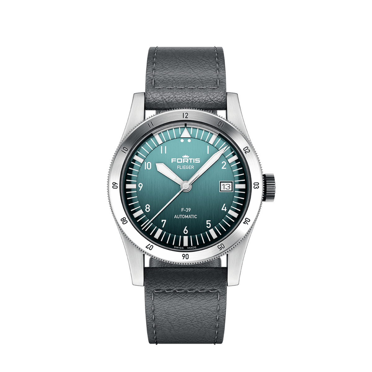 Flieger F-39 Petrol / Block Bracelet
