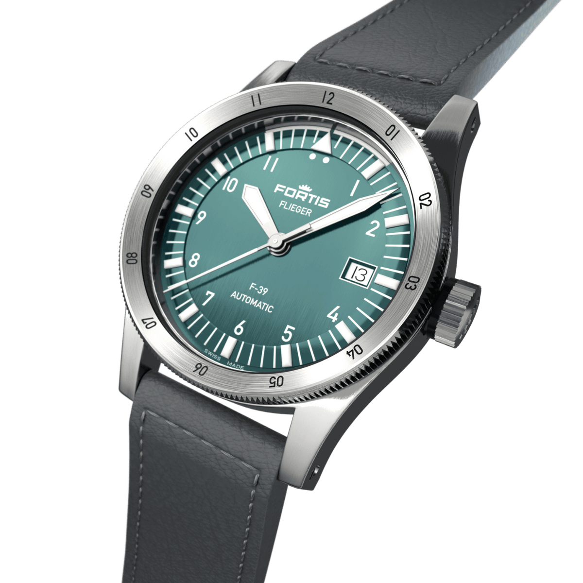 Flieger F-39 Petrol / Block Bracelet
