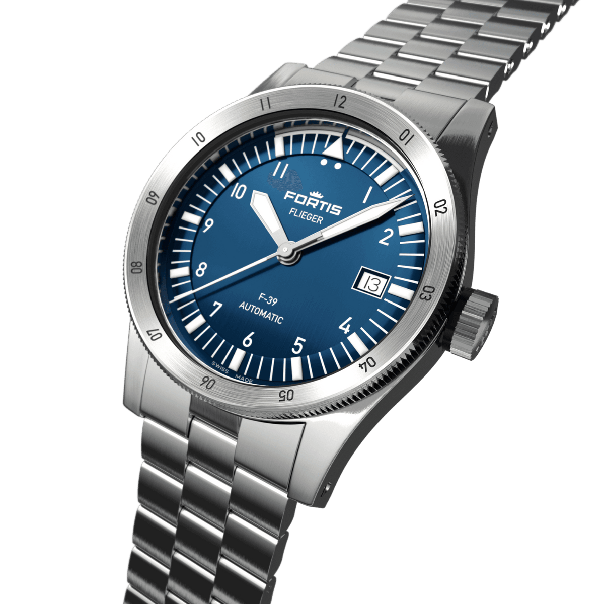 Flieger F-39 Liberty Blue / Block Bracelet