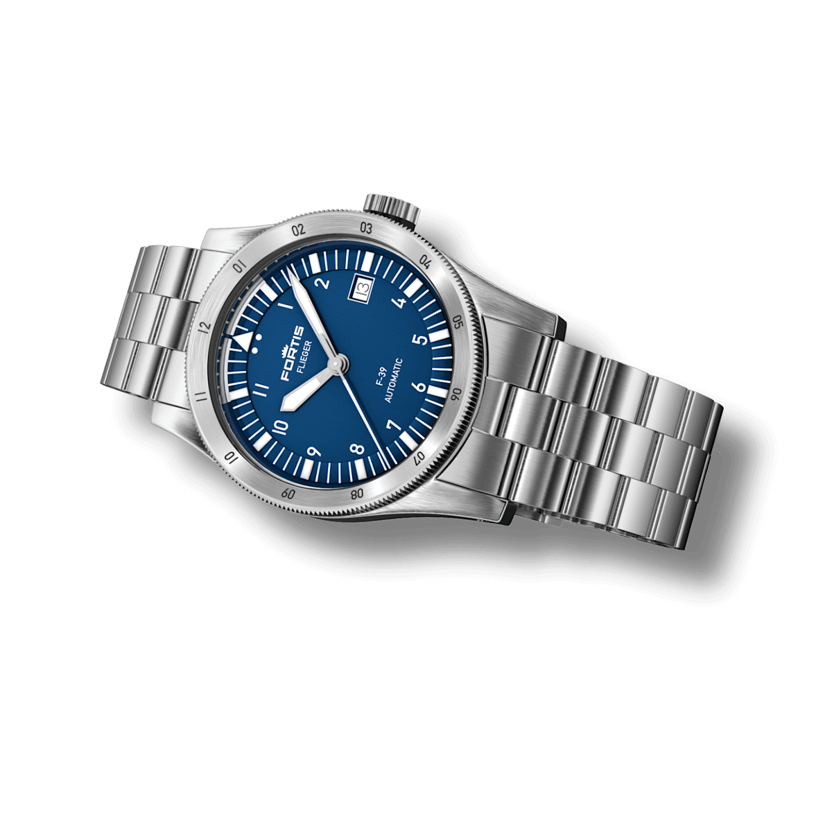 Flieger F-39 Liberty Blue / Block Bracelet