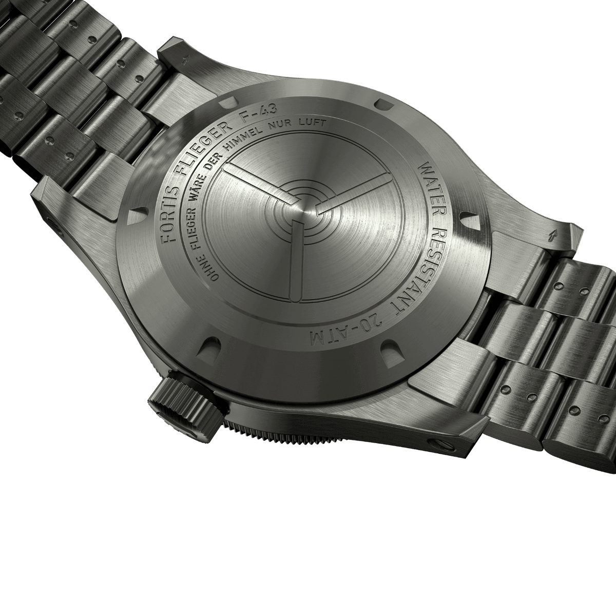 Flieger F-43 Triple-GMT Original / Block Bracelet