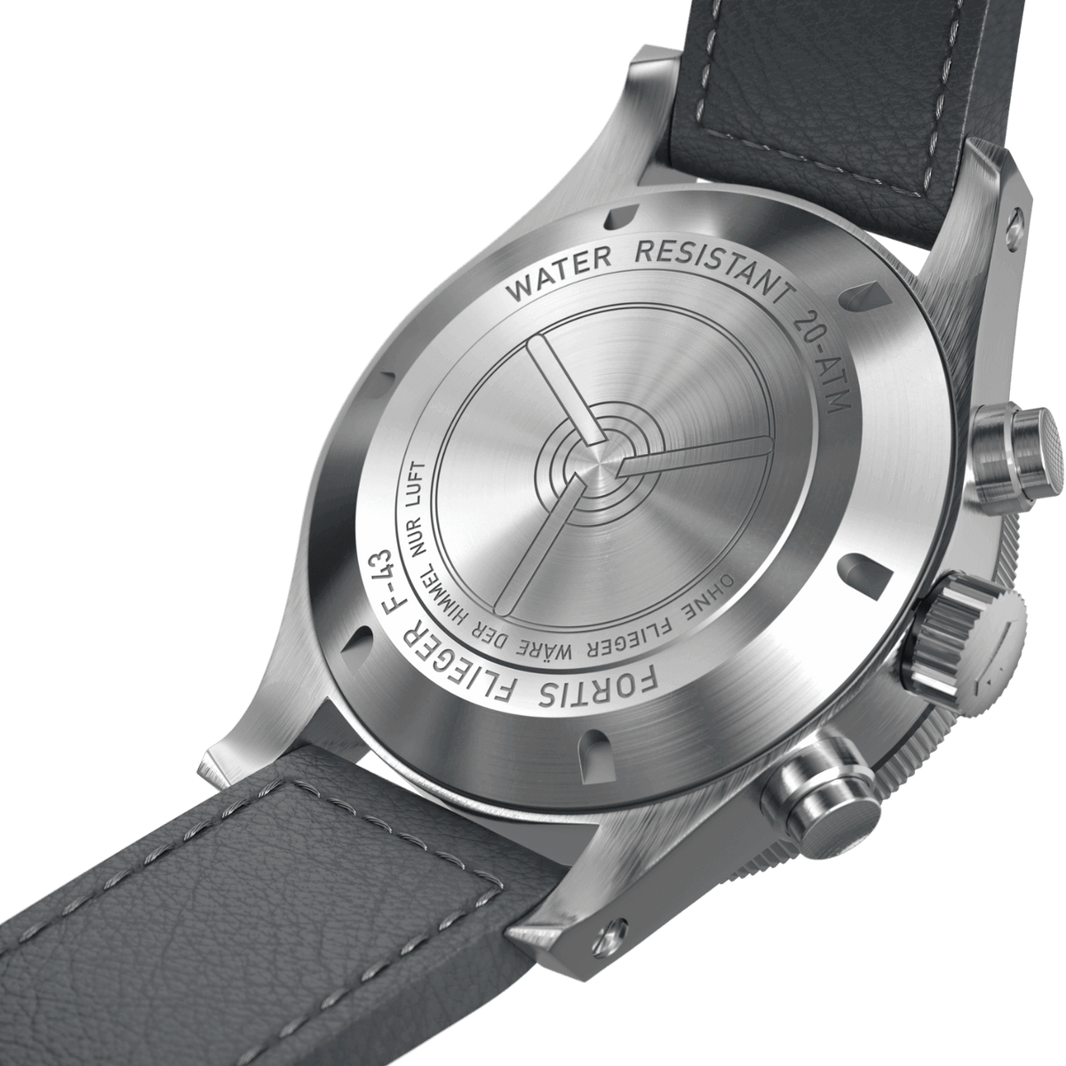 Flieger F-43 Bicompax Petrol / Block Bracelet