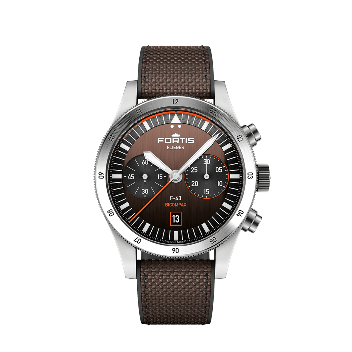 Flieger F-43 Bicompax Fratello Capsule Edition / Hybrid Strap