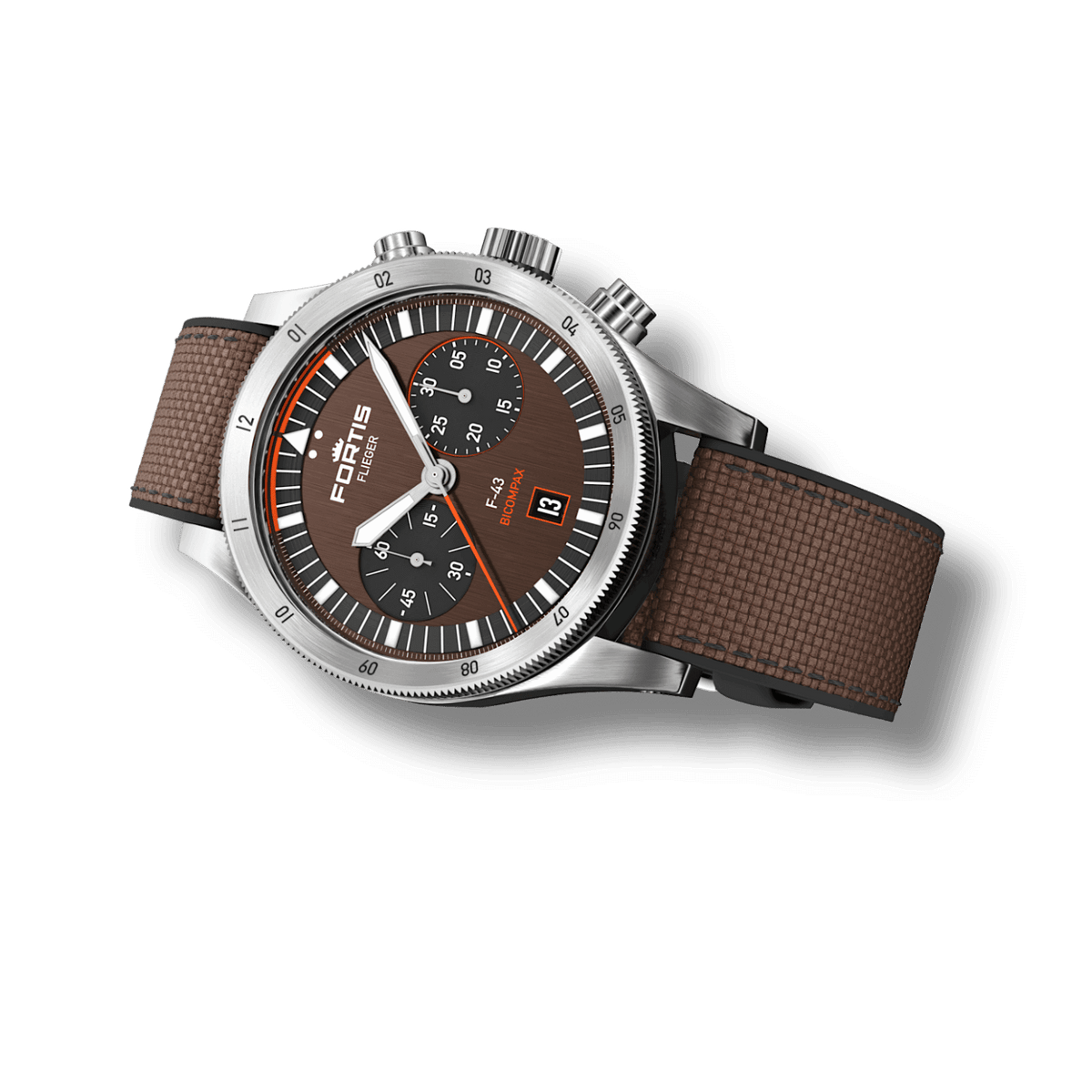 Flieger F-43 Bicompax Fratello Capsule Edition / Hybrid Strap