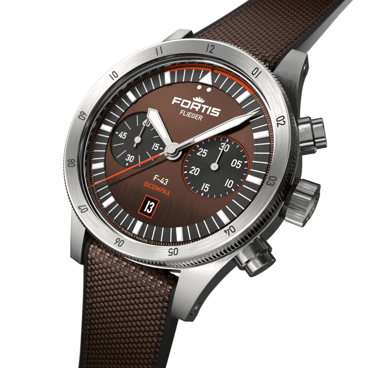 Flieger F-43 Bicompax Fratello Capsule Edition / Hybrid Strap