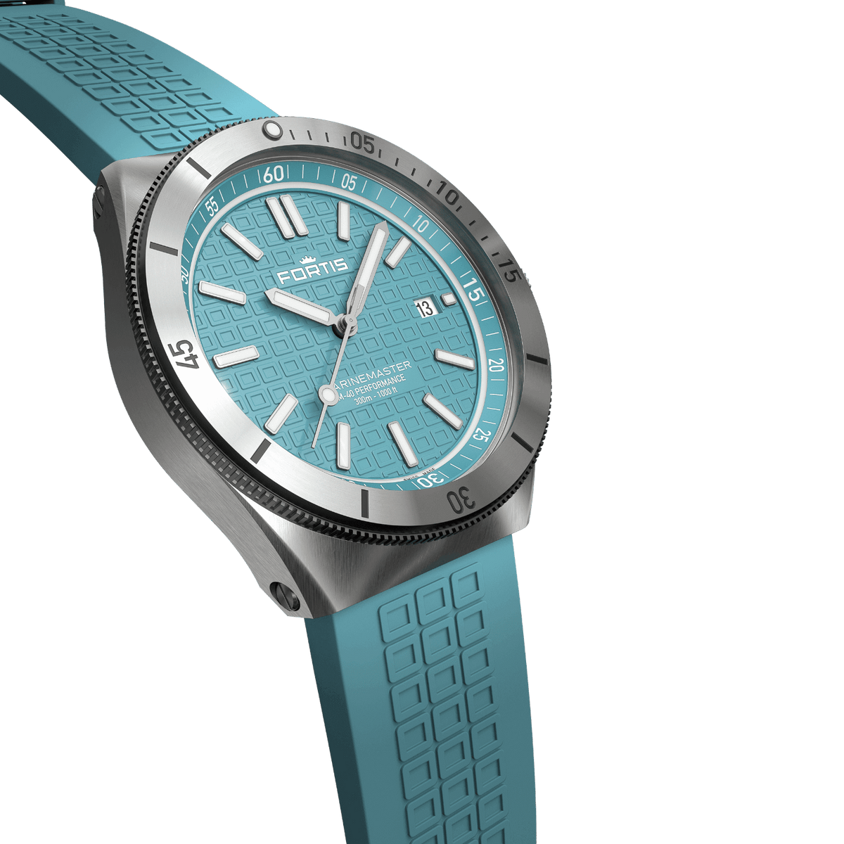 Marinemaster M-40 Serenity Blue on Horizon Strap