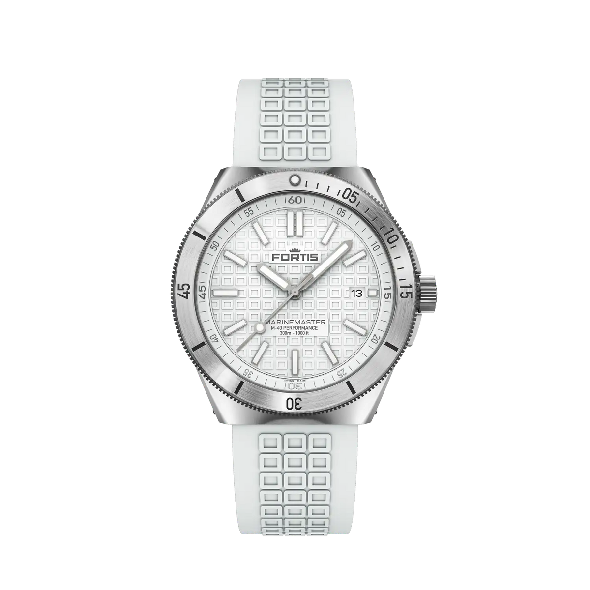 Marinemaster M-40 Snow White on Horizon Strap