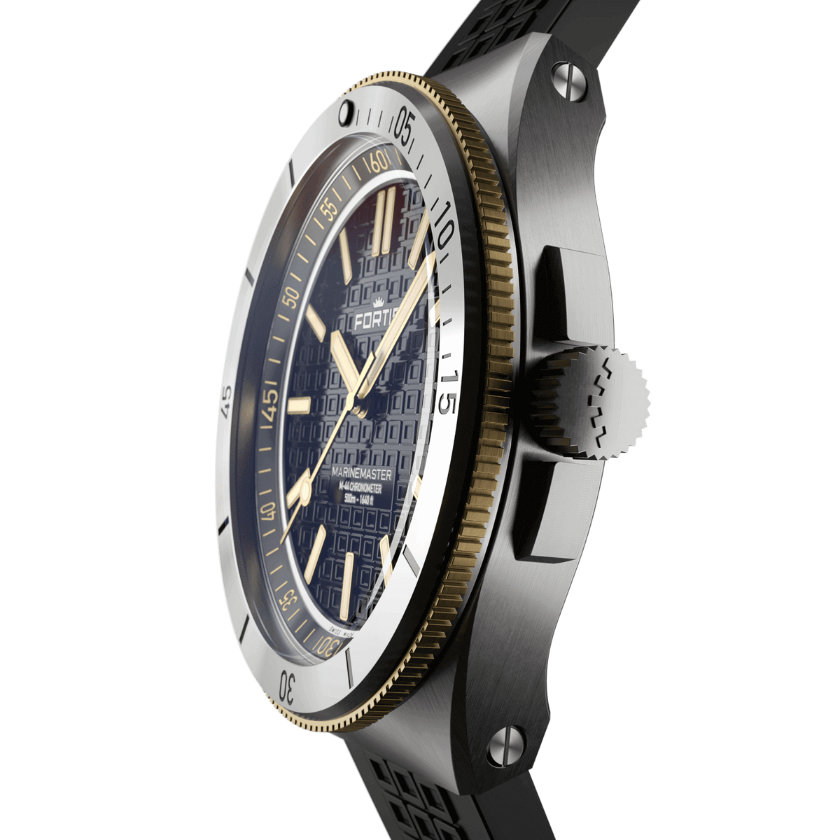 Marinemaster M-44 Black Resin Gold on Horizon Strap