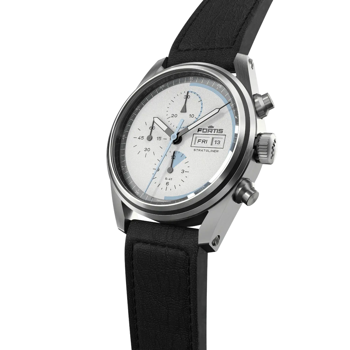 Stratoliner S-41 White Dust on Block Bracelet