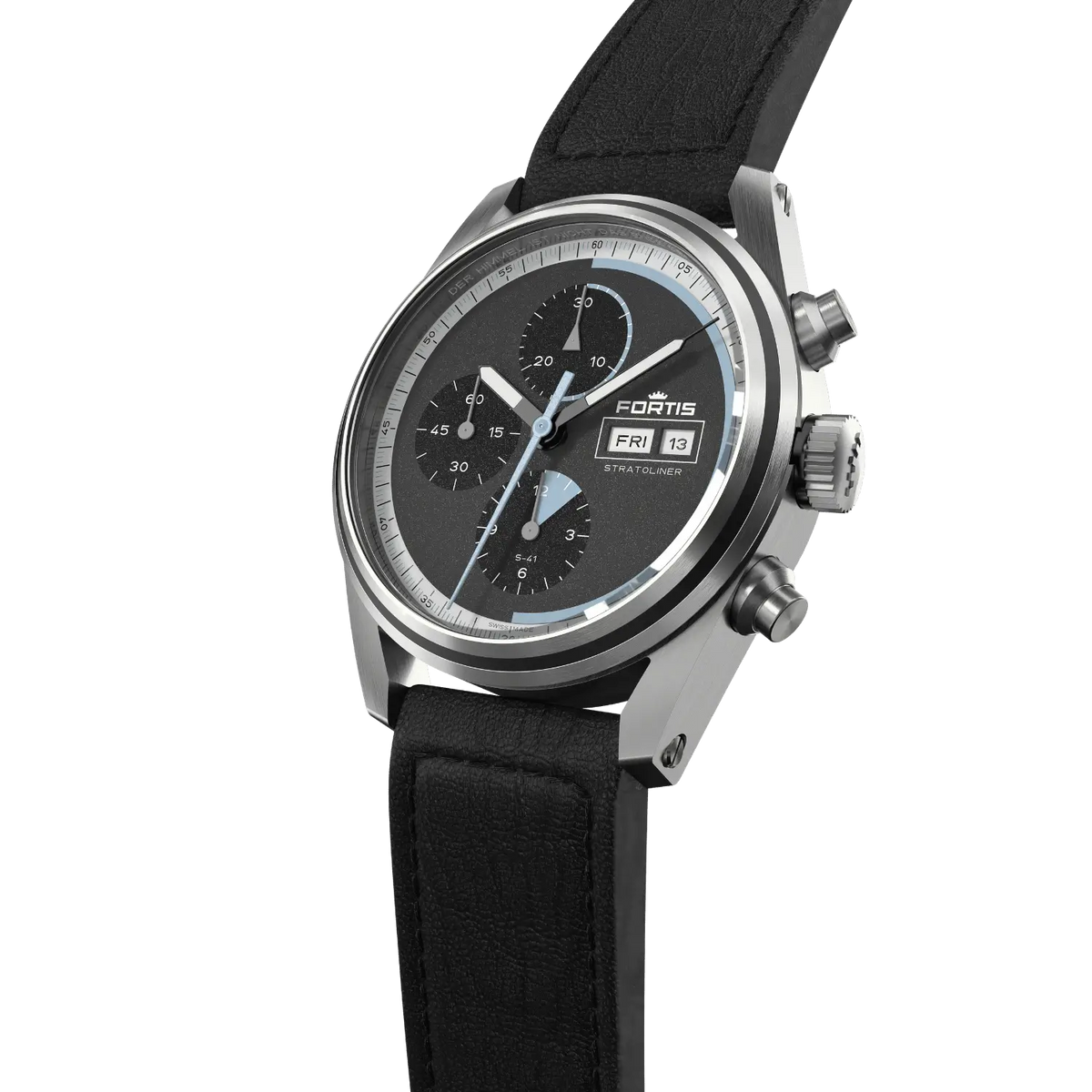 Stratoliner S-41 Cosmic Gray on Block Bracelet