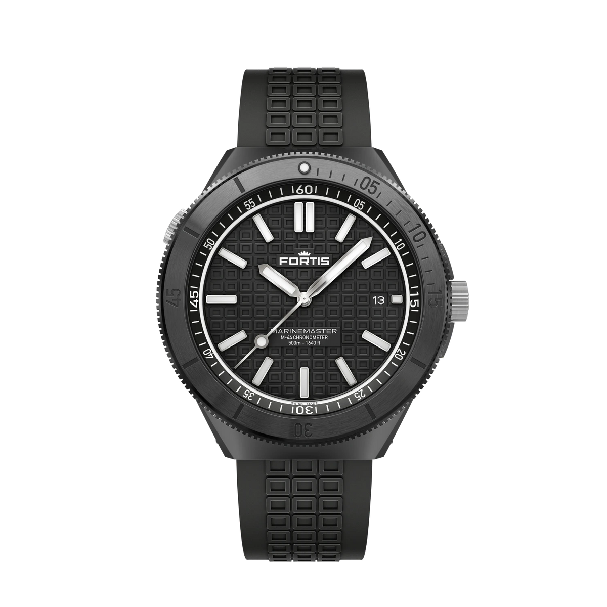 Marinemaster M-44 DLC Gravity Black on Horizon Strap