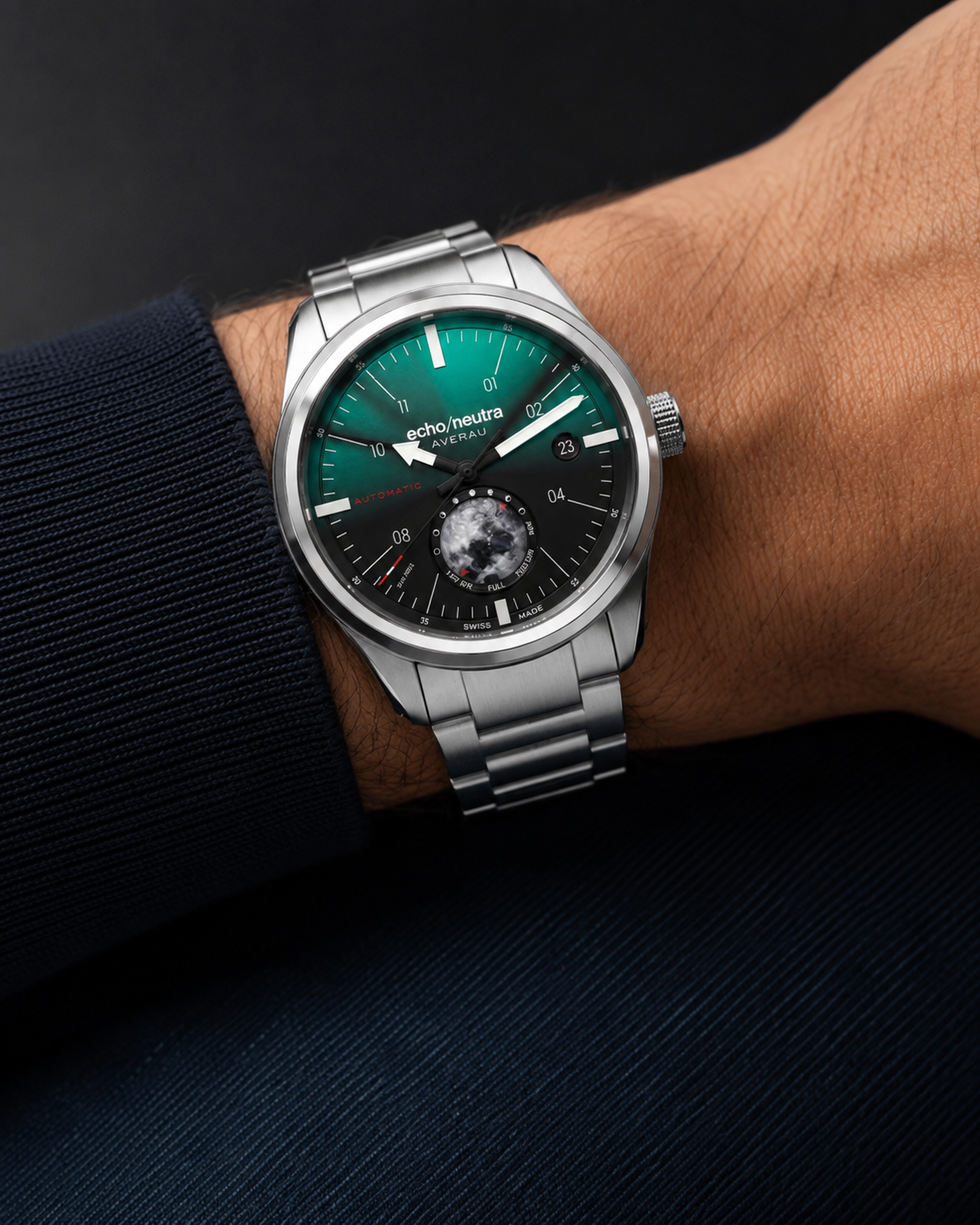 echo/neutra AVERAU 39 Moon phase "Big Moon" Green Degradè