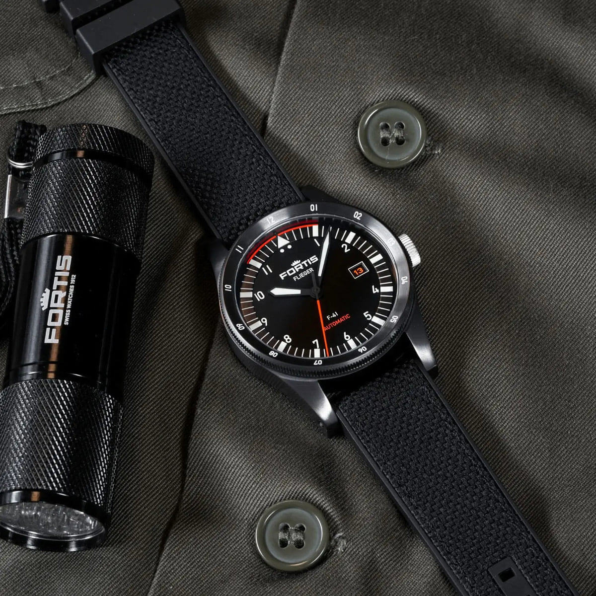 flieger f 41 werk 7 automatic mission black hybrid flieger f 41 werk 7 automatic mission black hybrid