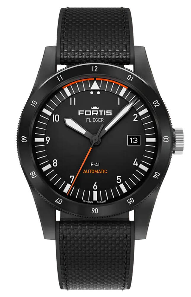 flieger f 41 werk 7 automatic mission black hybrid flieger f 41 werk 7 automatic mission black hybrid
