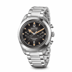 scientigraf chrono automatic steel 41 mm. ref. 31077. box and warranty 2025